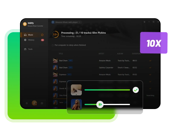 Descarga música de Amazon hasta 10X por lotes