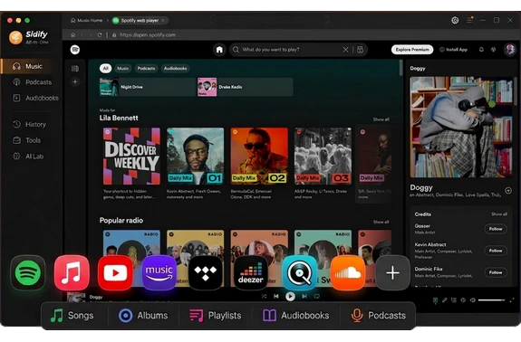 Descarga música de múltiples plataformas