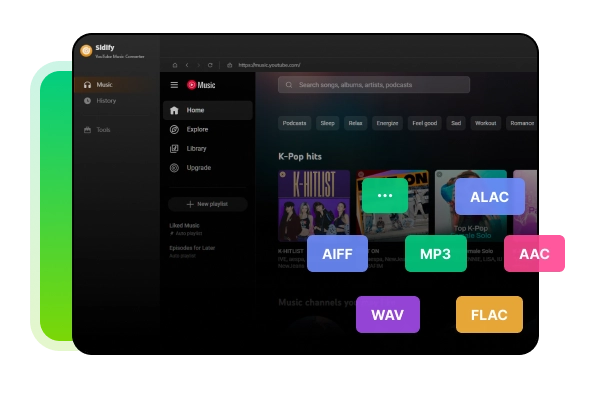 guarda música de YouTube Music en MP3