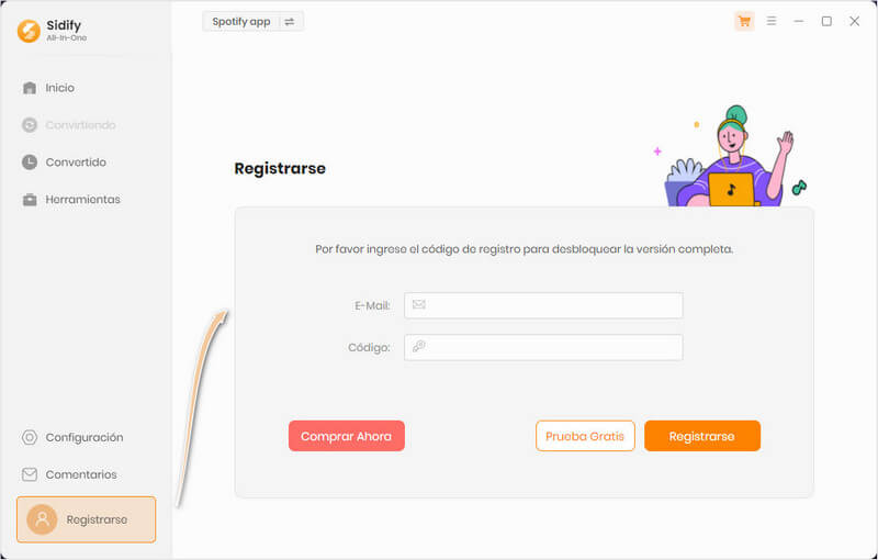 registrar Sidify All-In-One