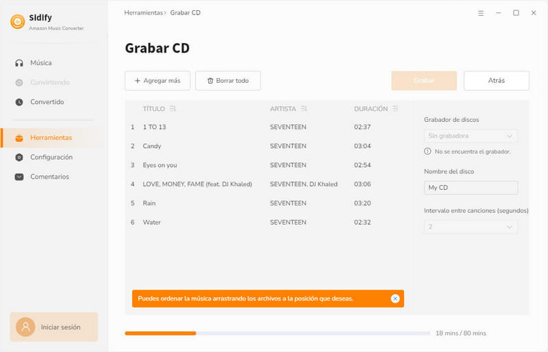 grabar cd