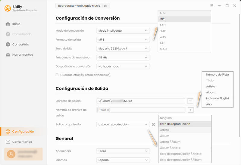 Configuración