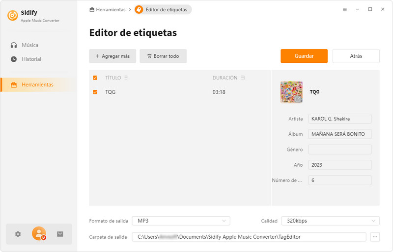 Editar metadatos