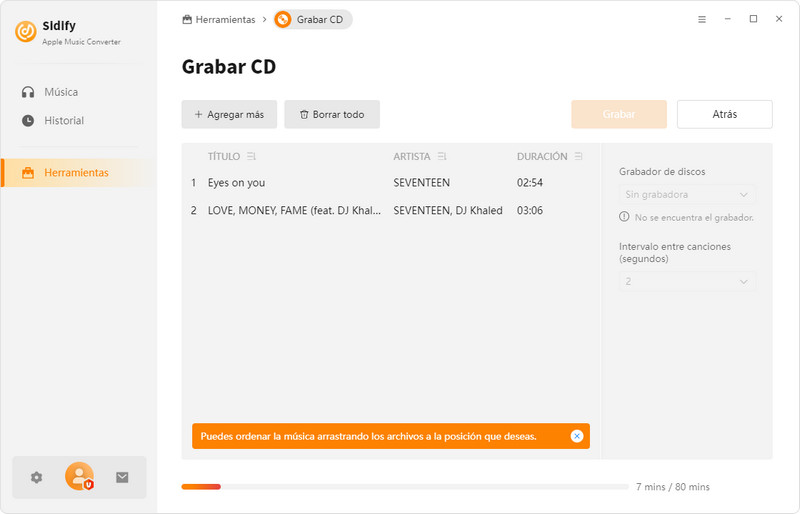 grabar cd