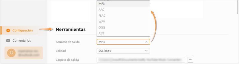 Convertir archivos de música locales