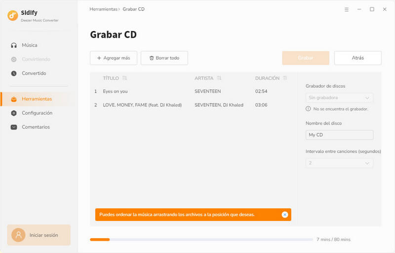 Grabar CD