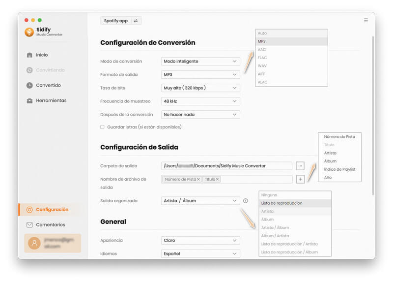 Configuración