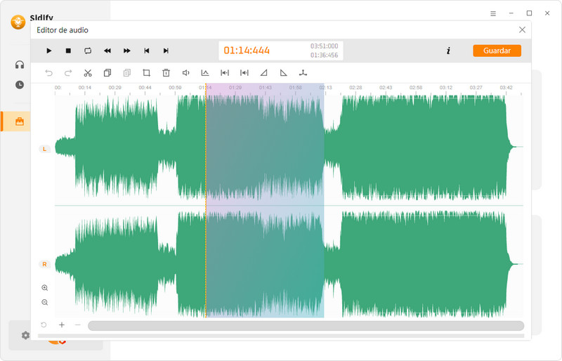 editar audio en sidify