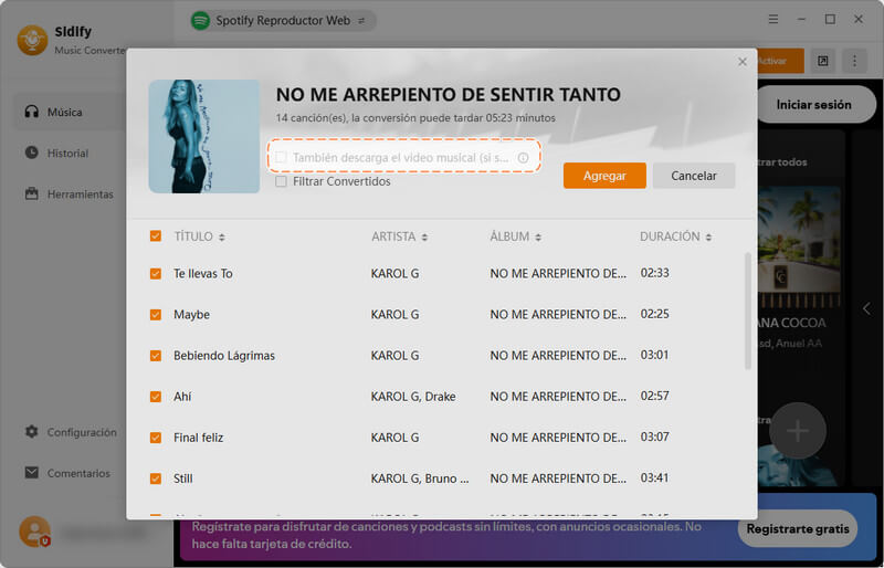 descargar spotify video mp4