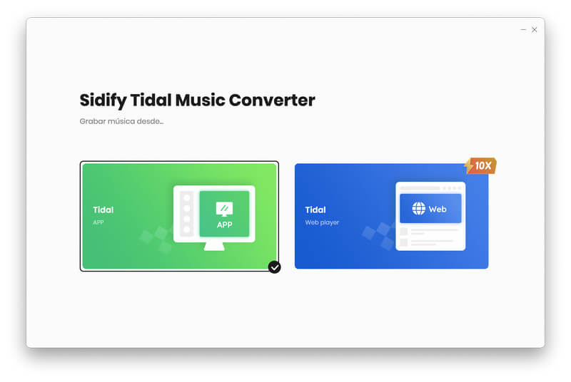 Sidify Tidal Converter interfaz