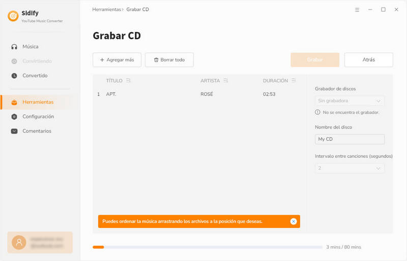 Grabar CD