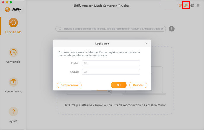 registrar amazon music converter