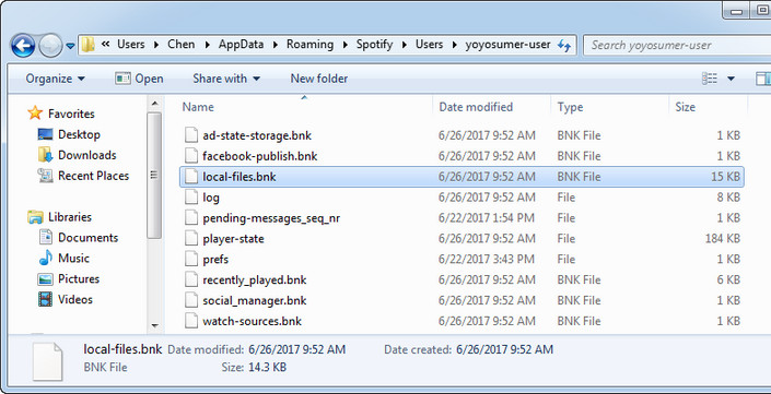 Borrar archivos locales