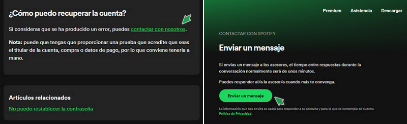 alcance la caja del robot de spotify