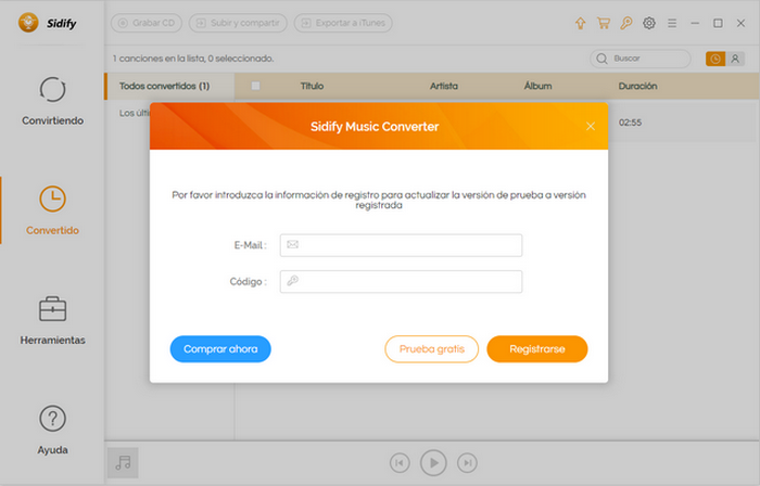 registrar spotify music converter