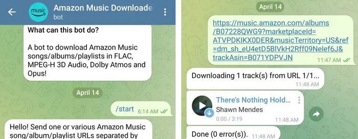 Bot descargador de música de Amazon