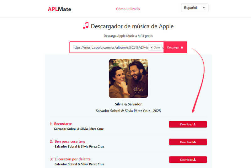 APLMate - Descarga canciones y carátulas de Apple Music sin instalar apps