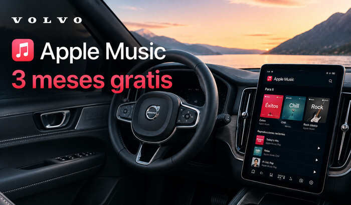apple music 3 meses gratis con volvo car