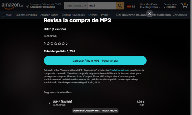 Comprar música MP3 en Amazon