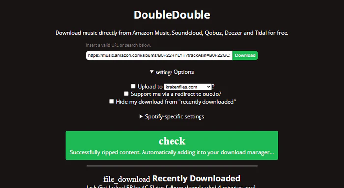 DoubleDouble descargar amazon music gratis online