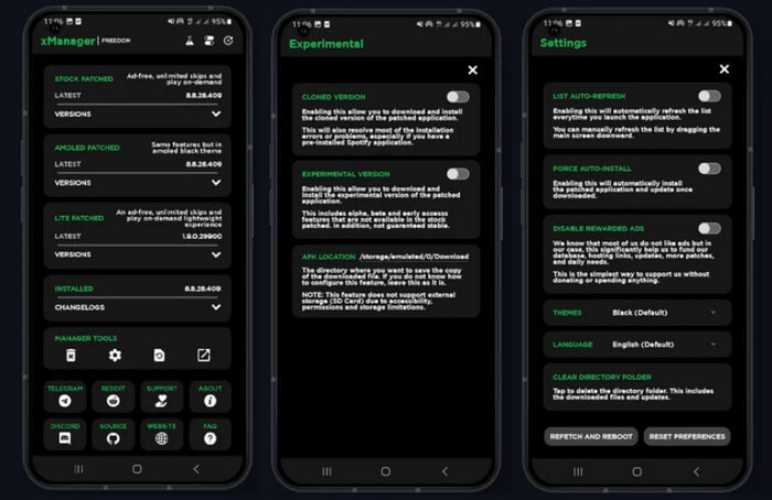 Instalar xManager Spotify APK en Android