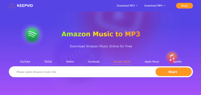 KeepVid – Amazon Music a MP3
