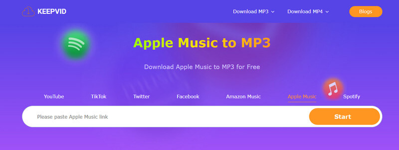 KeepVid - Convierte Apple Music a MP3 de forma sencilla y sin complicaciones