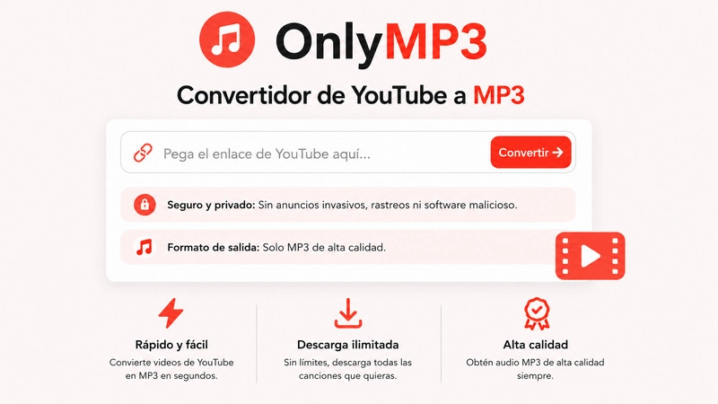 OnlyMP3 Convertidor de YouTube a MP3 gratis