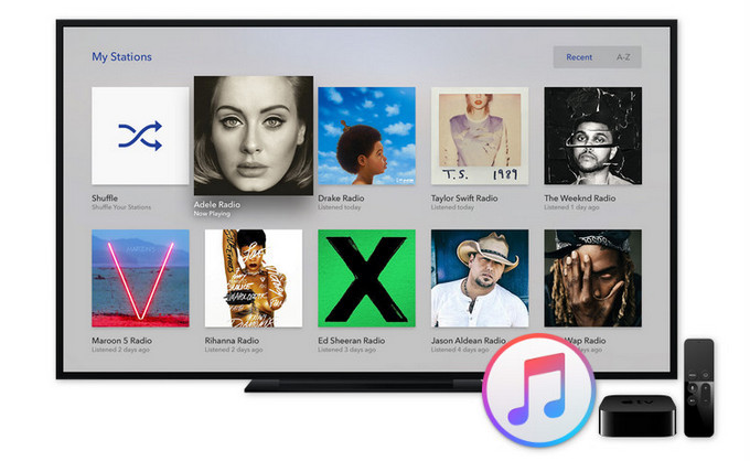 reproducir apple music en apple tv