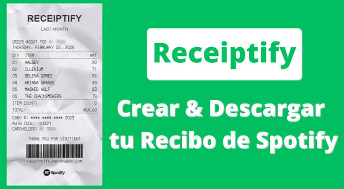 Receiptify Spotify: Crea y Descarga tu Recibo Personalizado de Música