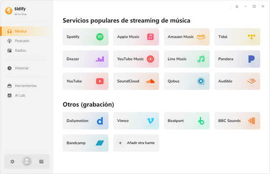 Sidify All-In-One – Descargador MP3 de SoundCloud