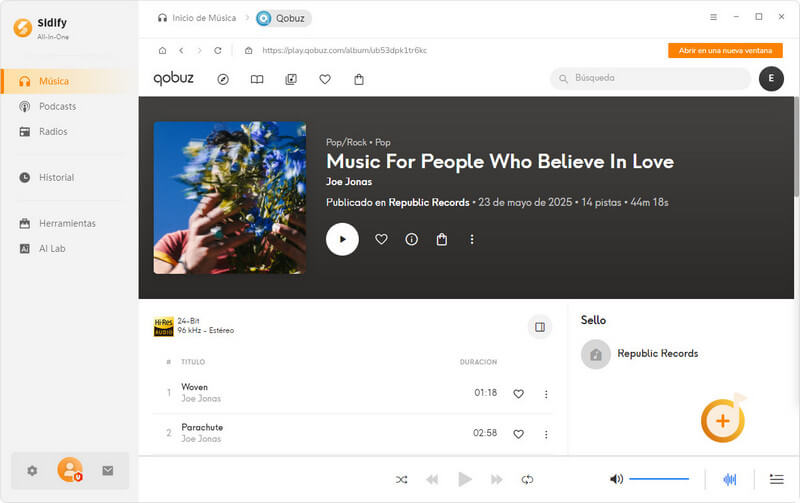 Qobuz FLAC Downloader: Sidify All-In-One