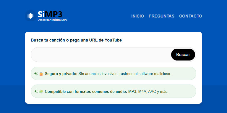 Simp3 convertidor descargar MP3 y MP4 de YouTube gratis