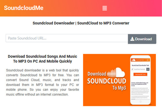 SoundcloudMe – Conversión rápida sin anuncios