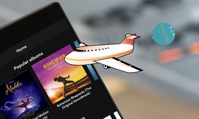 escuchar música en el avión