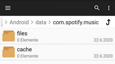 spotify android ubicación