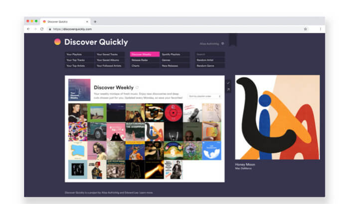 Discover Quickly – Explora y redescubre música de forma visual