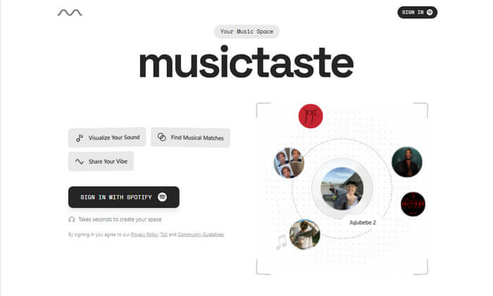 MusicTaste.Space – Comparte tu gusto musical y crea playlists sociales