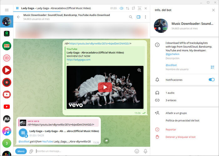 telegram @scdlbot Music Downloader