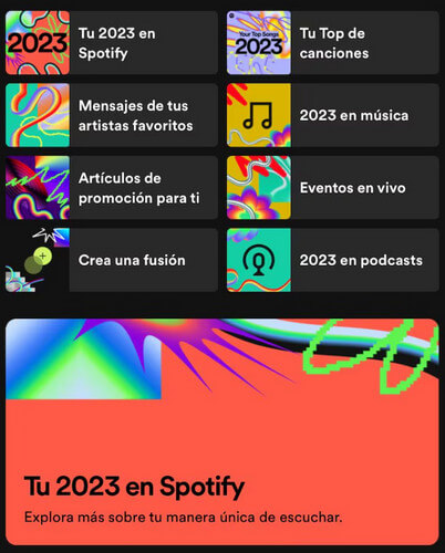 Spotify Wrapped 2023 en Spotify.com/Wrapped