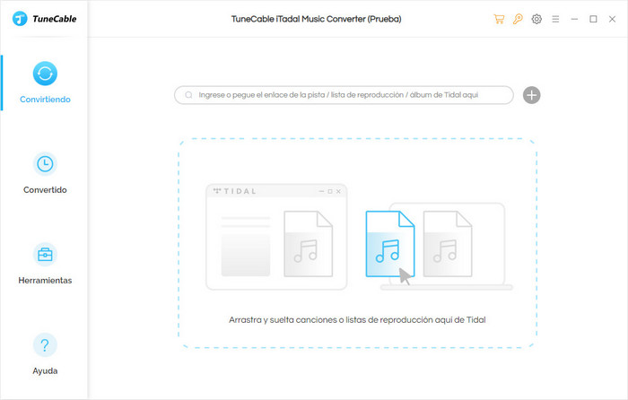 TuneCable iTadal Music Converter interfaz