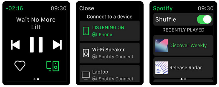 empezar a usar spotify en apple watch