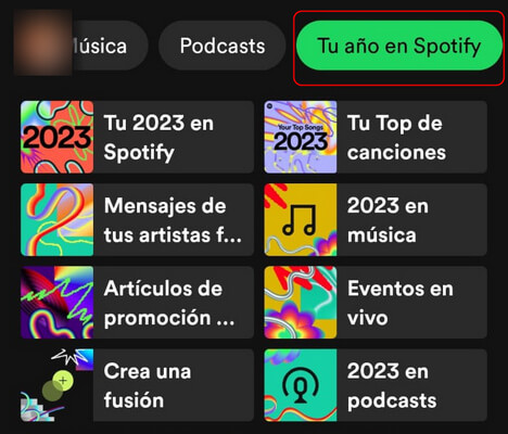 Cómo ver Spotify Wrapped 2024 en dispositivo móvil