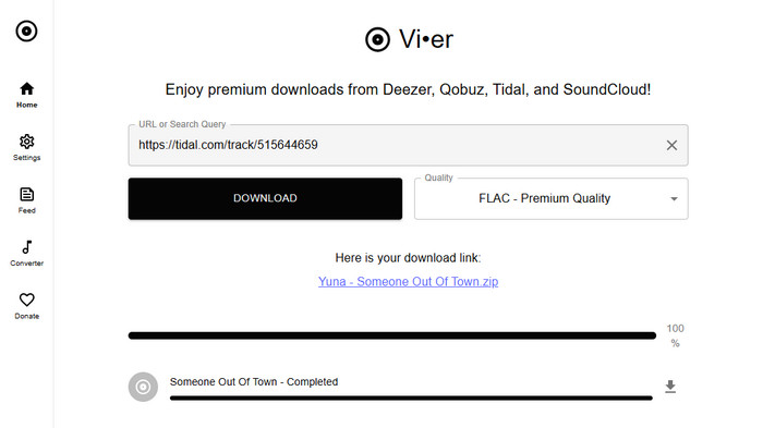 descargar música de Tidal con vier