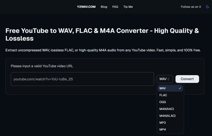 Y2WAV descargador gratuito