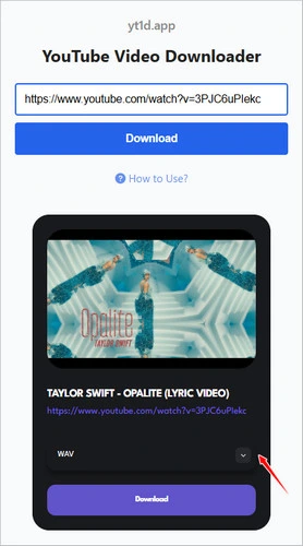 YT1D convertidor wav gratuito