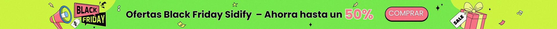 Ofertas de Black Friday en Sidify