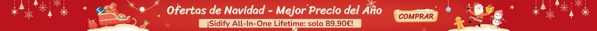 Ofertas de Navidad en Sidify